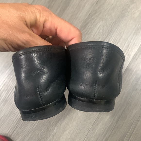 Sam Edelman LORAINE BIT LOAFER Black Leather Gold Metal Detail size 7.5 - Picture 4 of 9